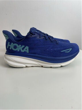 Hoka Clifton 9 Running Shoes Womens 6.5B Blue Sneakers BBES